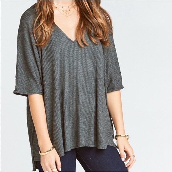 Show me your mumu murray slouchy grey top Small - Picture 1 of 12